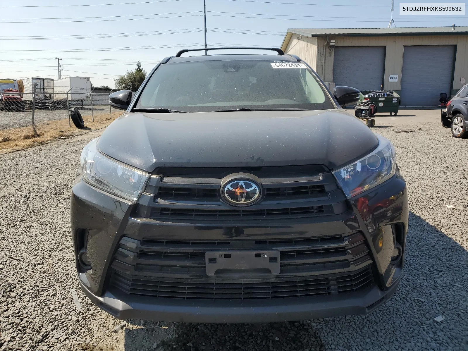 5TDJZRFHXKS599632 2019 Toyota Highlander Se