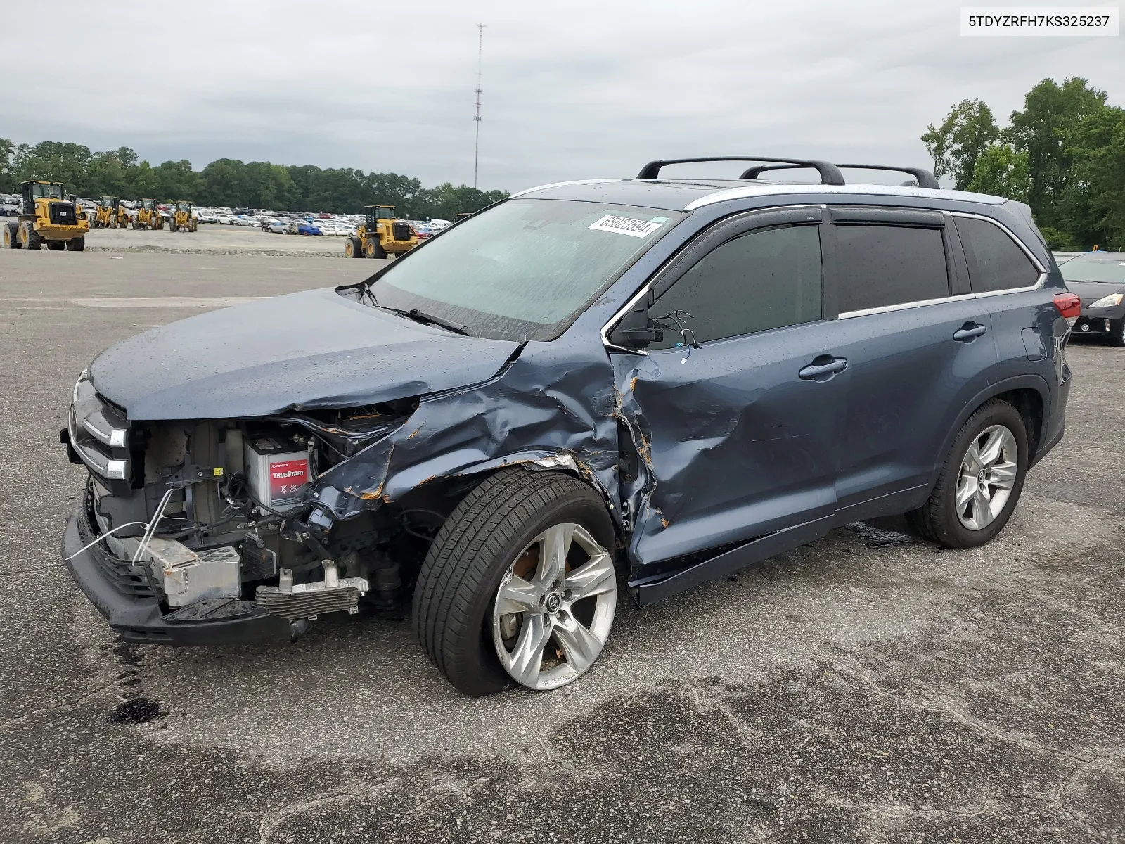 2019 Toyota Highlander Limited VIN: 5TDYZRFH7KS325237 Lot: 65023594