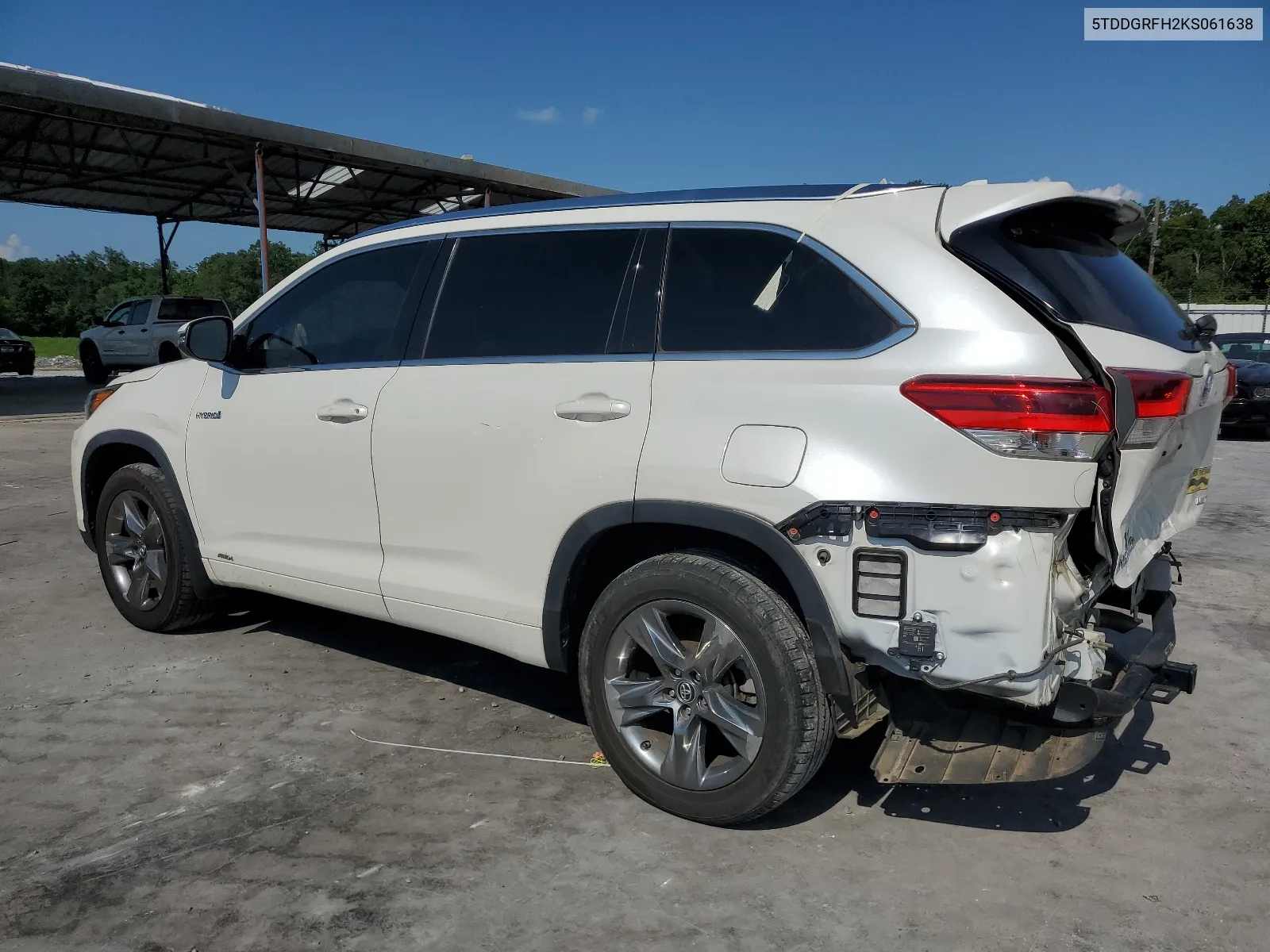 2019 Toyota Highlander Hybrid Limited VIN: 5TDDGRFH2KS061638 Lot: 65420544