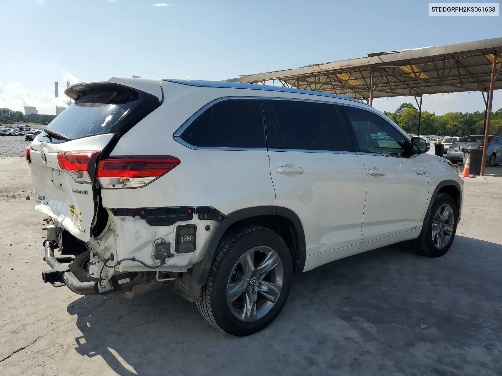 2019 Toyota Highlander Hybrid Limited VIN: 5TDDGRFH2KS061638 Lot: 65420544