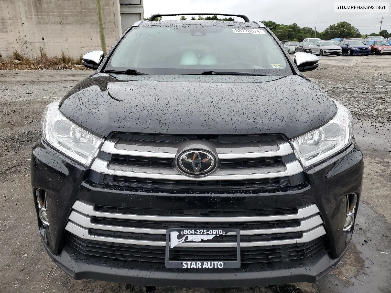 5TDJZRFHXKS931861 2019 Toyota Highlander Se