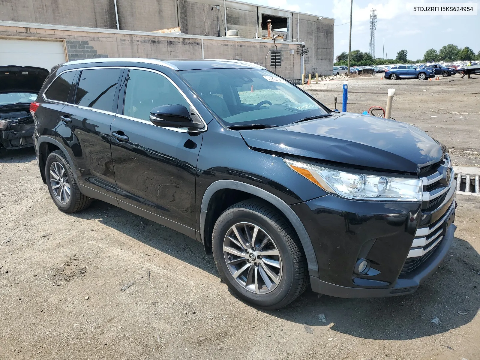 2019 Toyota Highlander Se VIN: 5TDJZRFH5KS624954 Lot: 66080934