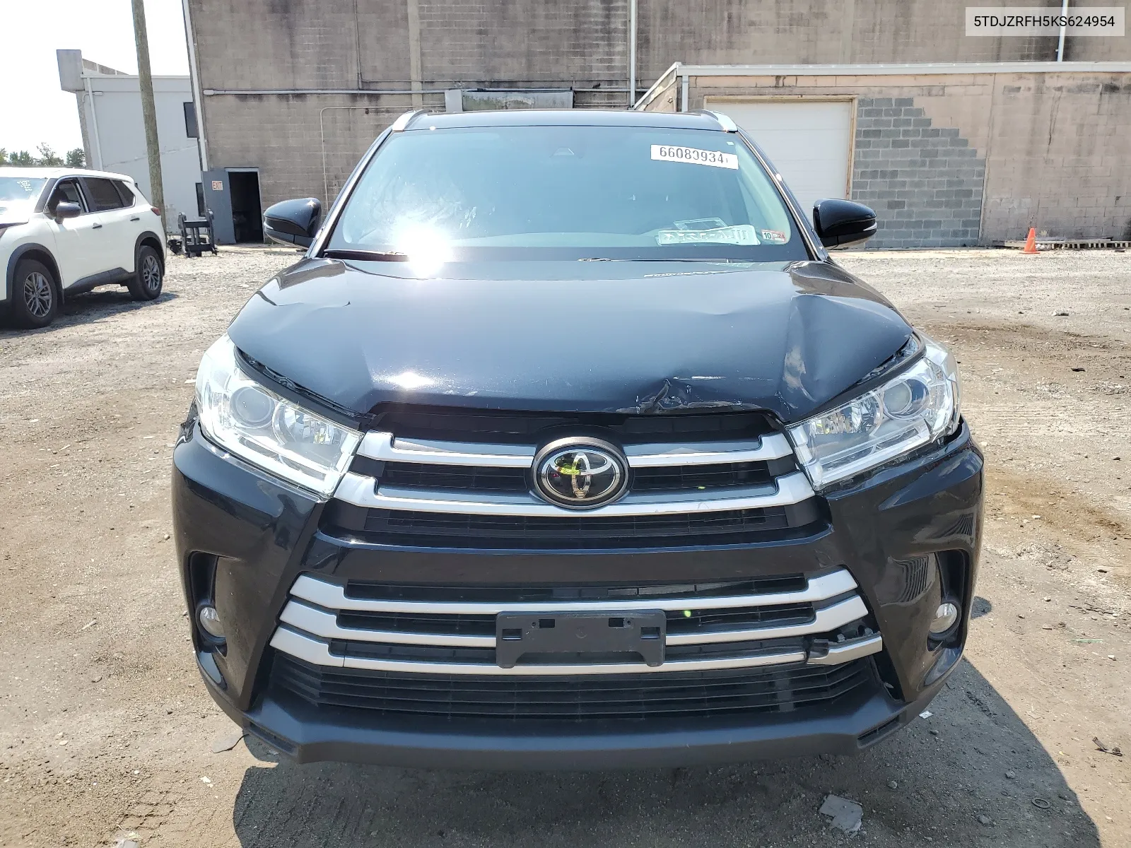 2019 Toyota Highlander Se VIN: 5TDJZRFH5KS624954 Lot: 66080934