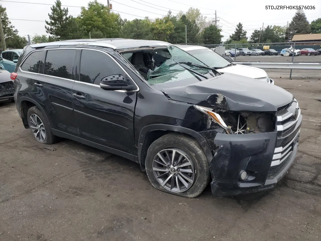 2019 Toyota Highlander Se VIN: 5TDJZRFH0KS576036 Lot: 66589684