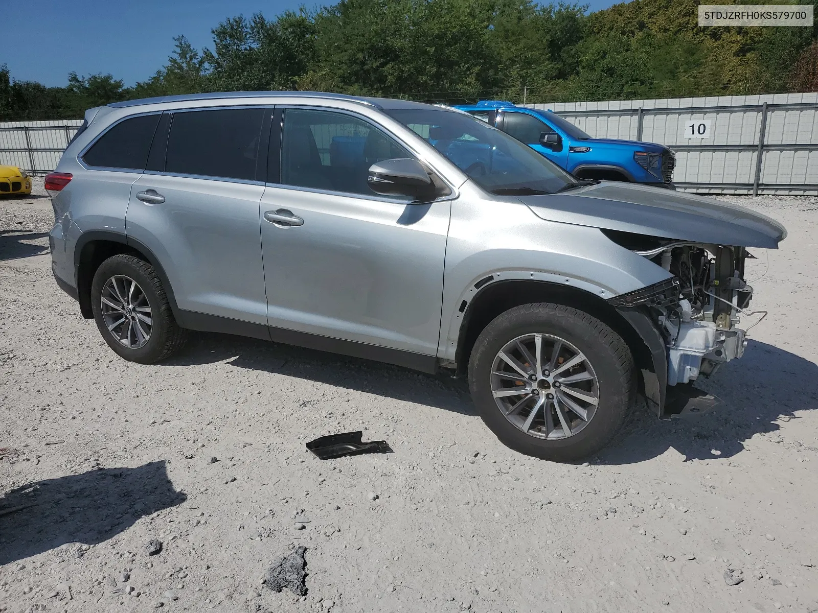 2019 Toyota Highlander Se VIN: 5TDJZRFH0KS579700 Lot: 66913074