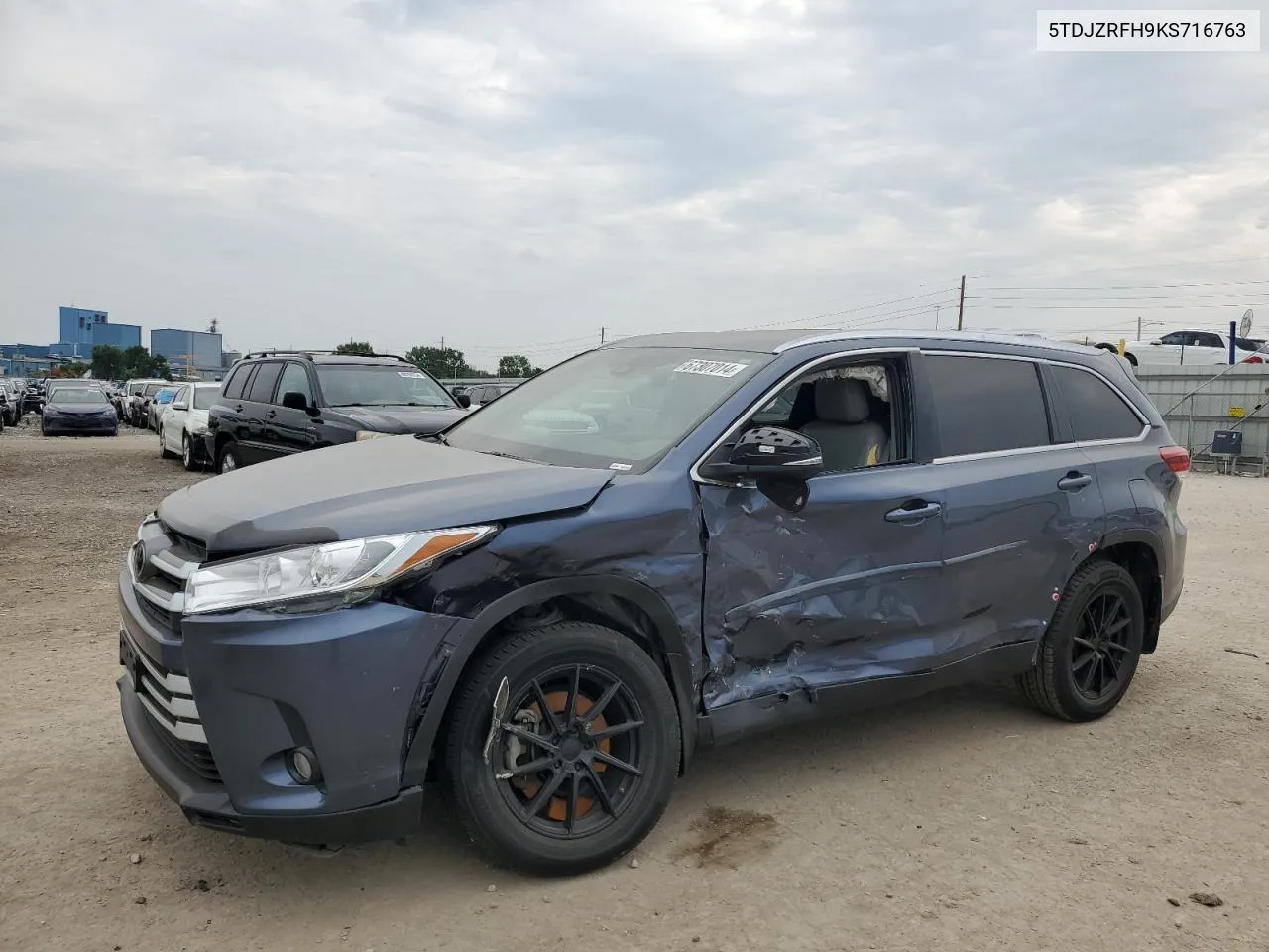 2019 Toyota Highlander Se VIN: 5TDJZRFH9KS716763 Lot: 67307014