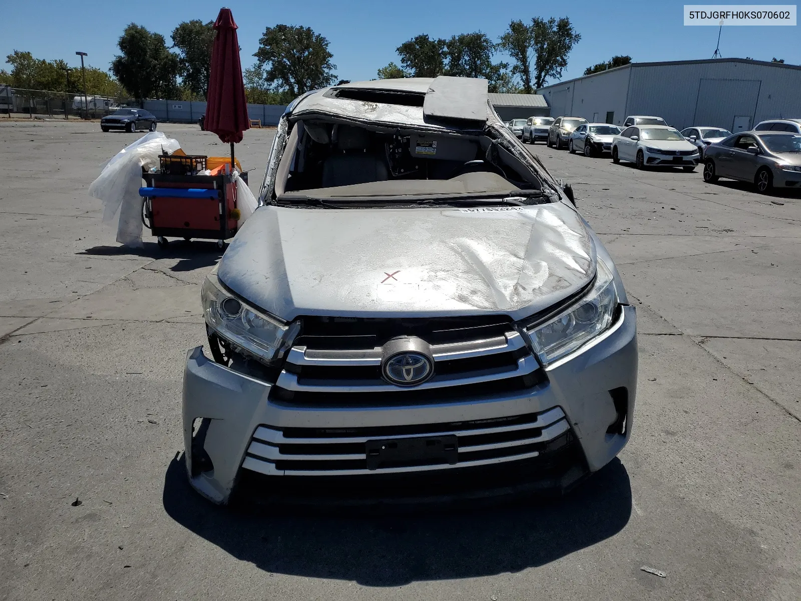 2019 Toyota Highlander Hybrid VIN: 5TDJGRFH0KS070602 Lot: 67789224