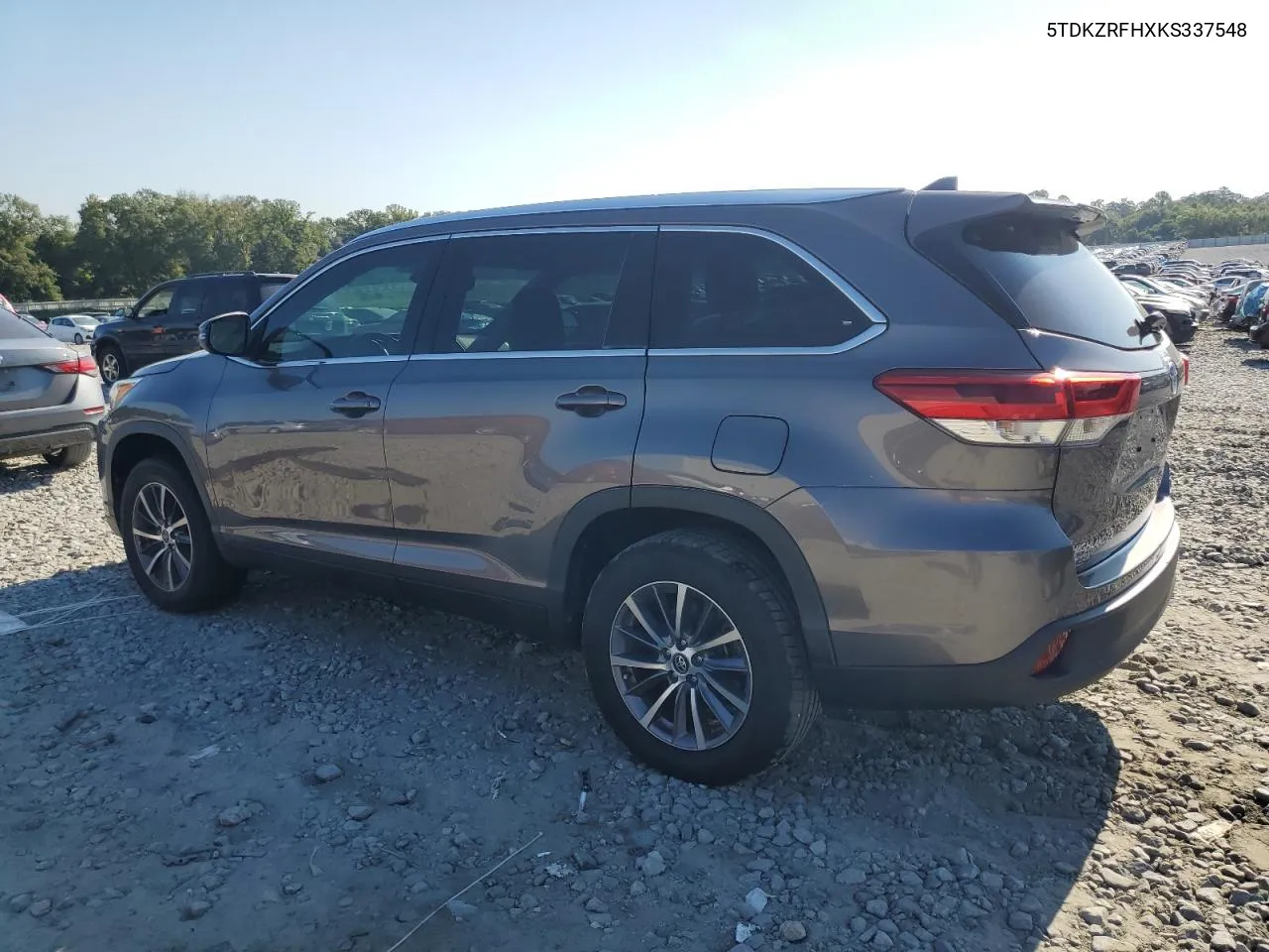 2019 Toyota Highlander Se VIN: 5TDKZRFHXKS337548 Lot: 68133024