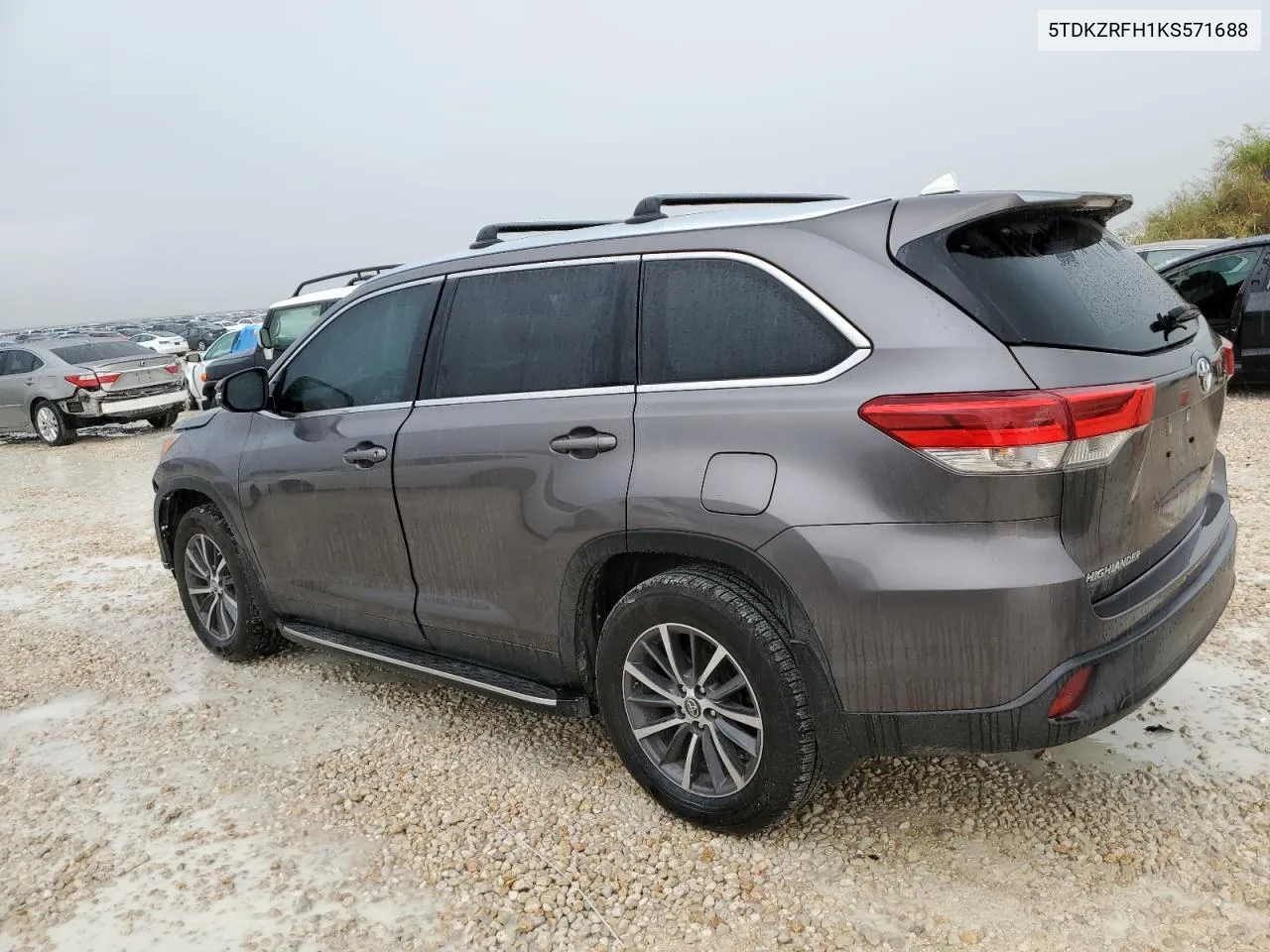 2019 Toyota Highlander Se VIN: 5TDKZRFH1KS571688 Lot: 68209994