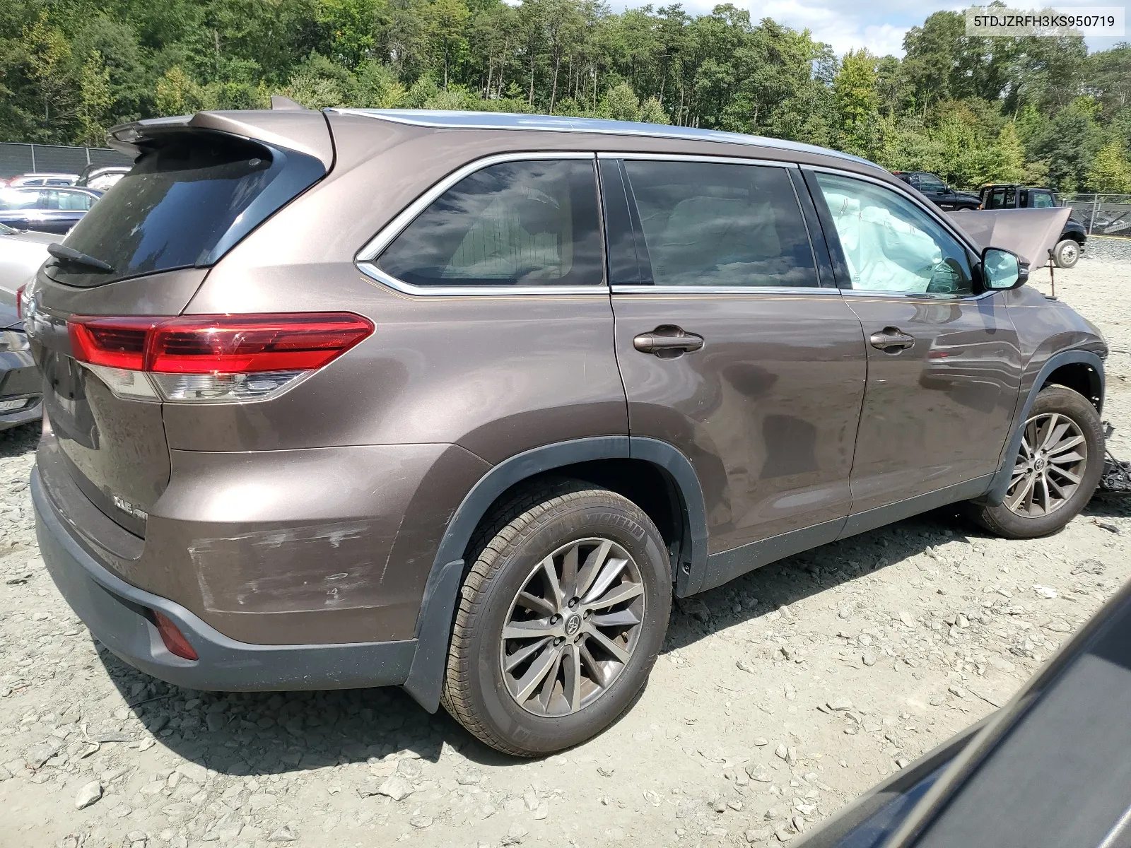 2019 Toyota Highlander Se VIN: 5TDJZRFH3KS950719 Lot: 68233184