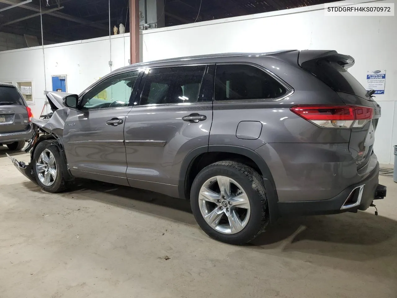 2019 Toyota Highlander Hybrid Limited VIN: 5TDDGRFH4KS070972 Lot: 68276214