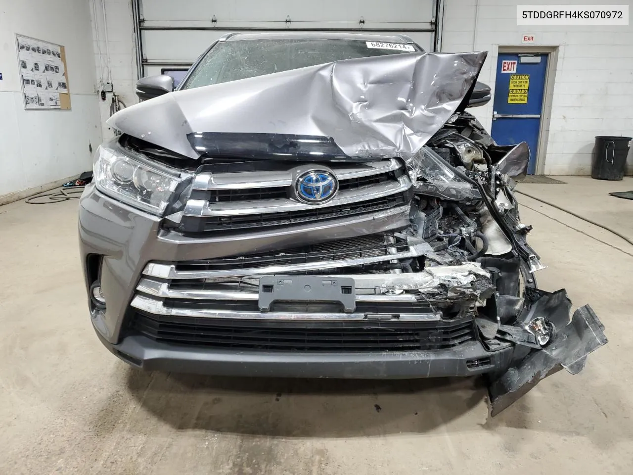 2019 Toyota Highlander Hybrid Limited VIN: 5TDDGRFH4KS070972 Lot: 68276214