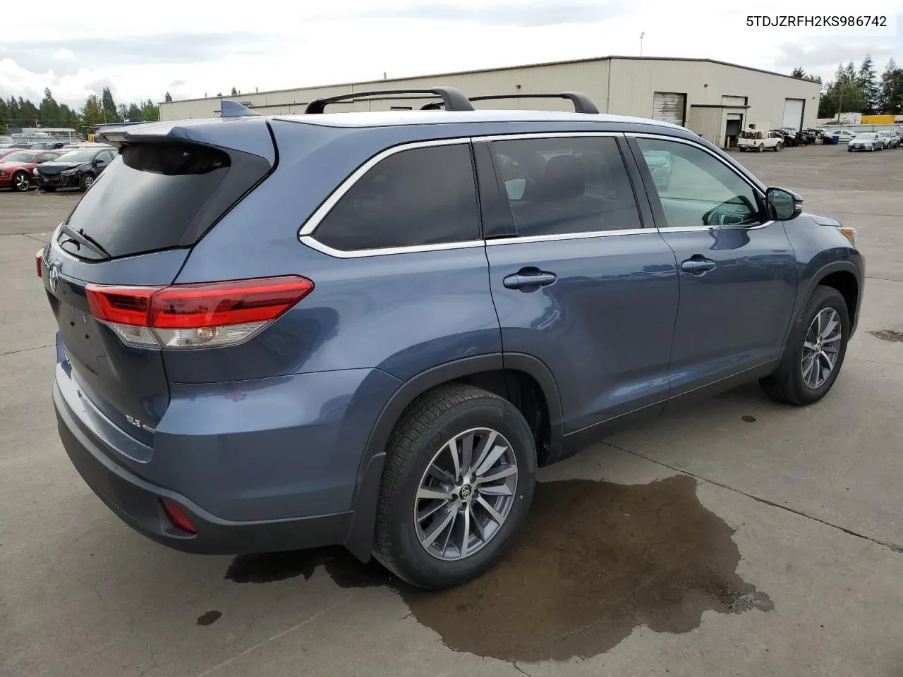 2019 Toyota Highlander Se VIN: 5TDJZRFH2KS986742 Lot: 68298224