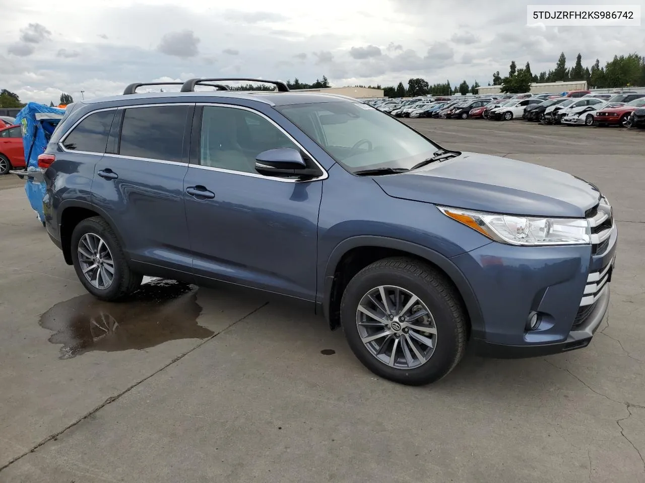 2019 Toyota Highlander Se VIN: 5TDJZRFH2KS986742 Lot: 68298224