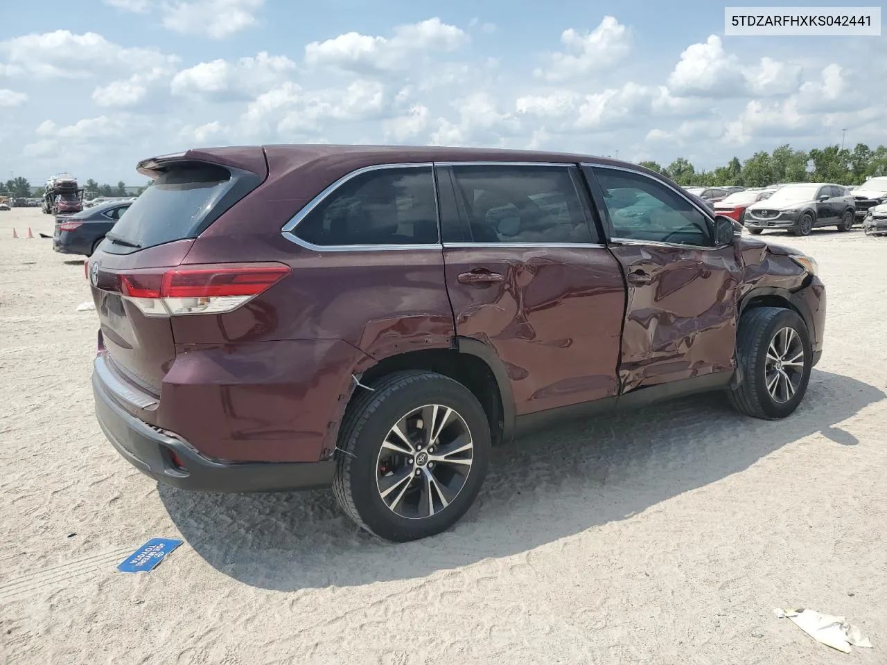 2019 Toyota Highlander Le VIN: 5TDZARFHXKS042441 Lot: 68862704