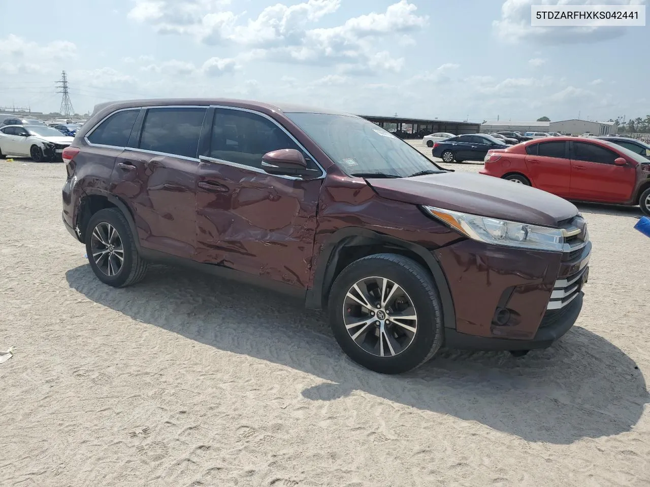 2019 Toyota Highlander Le VIN: 5TDZARFHXKS042441 Lot: 68862704