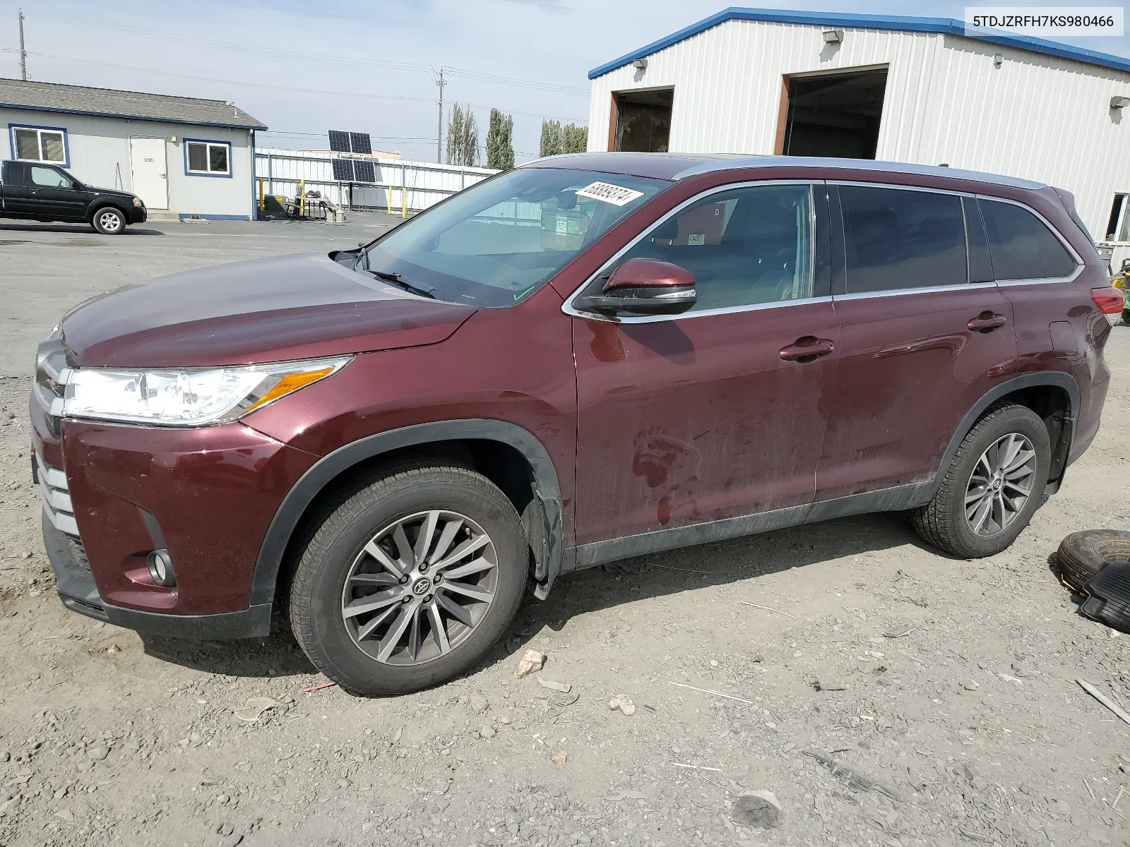 2019 Toyota Highlander Se VIN: 5TDJZRFH7KS980466 Lot: 68889374