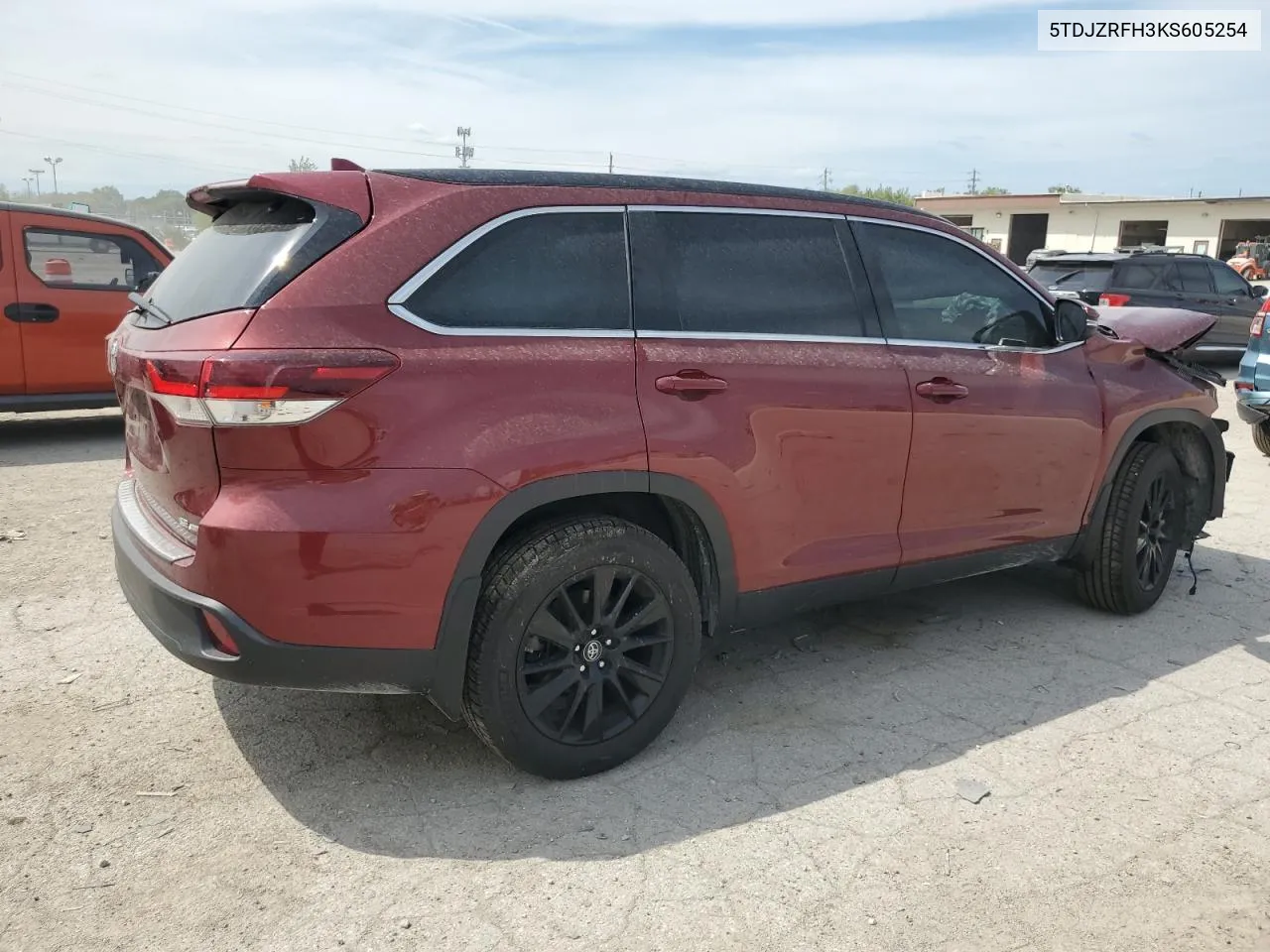 2019 Toyota Highlander Se VIN: 5TDJZRFH3KS605254 Lot: 69062414