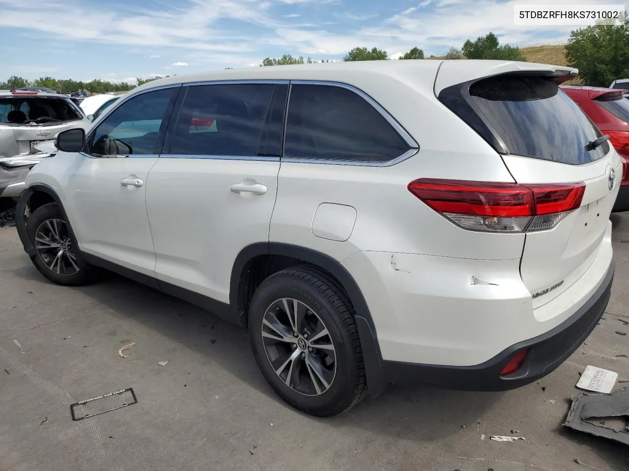 2019 Toyota Highlander Le VIN: 5TDBZRFH8KS731002 Lot: 69074424