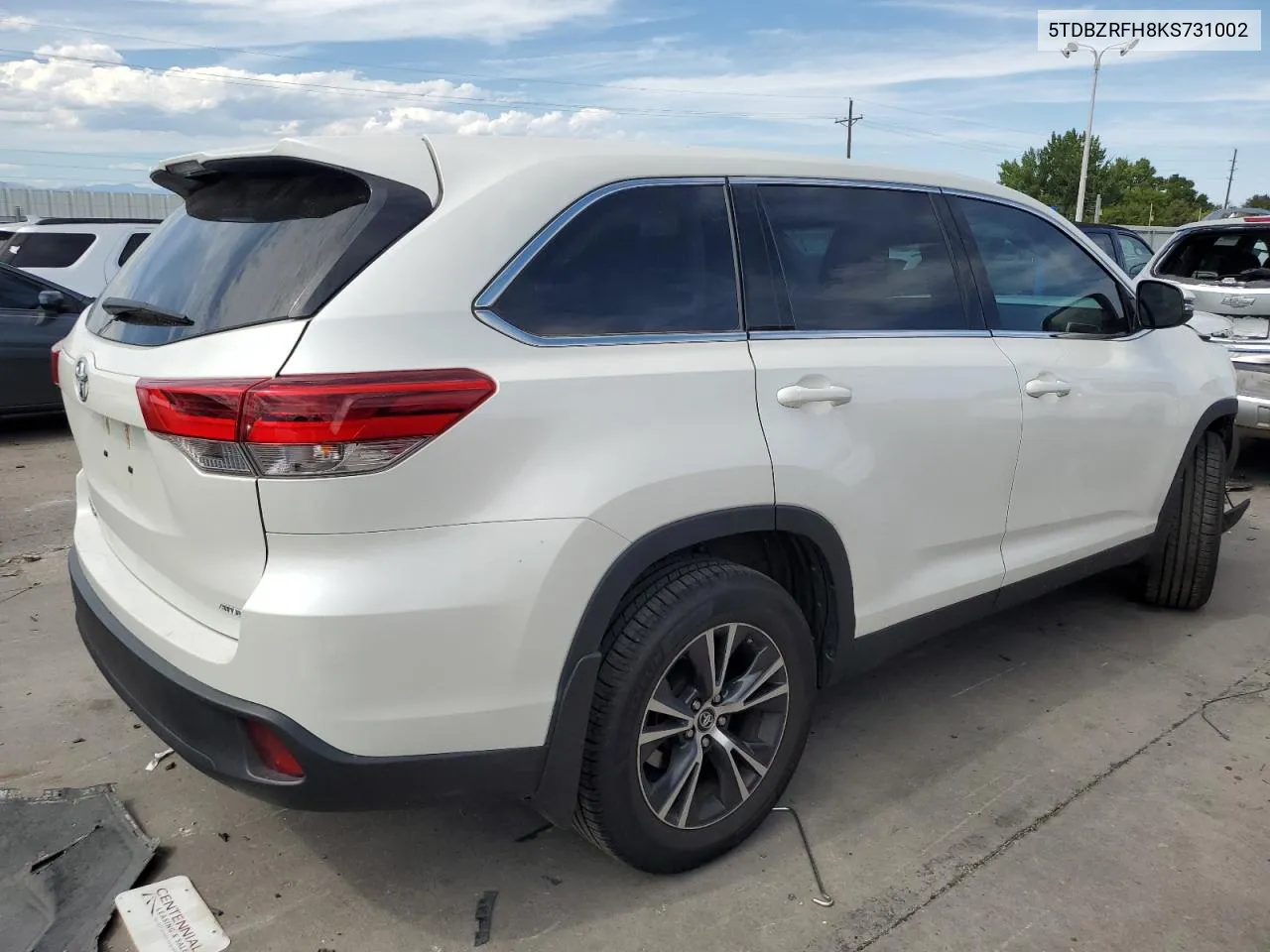 2019 Toyota Highlander Le VIN: 5TDBZRFH8KS731002 Lot: 69074424