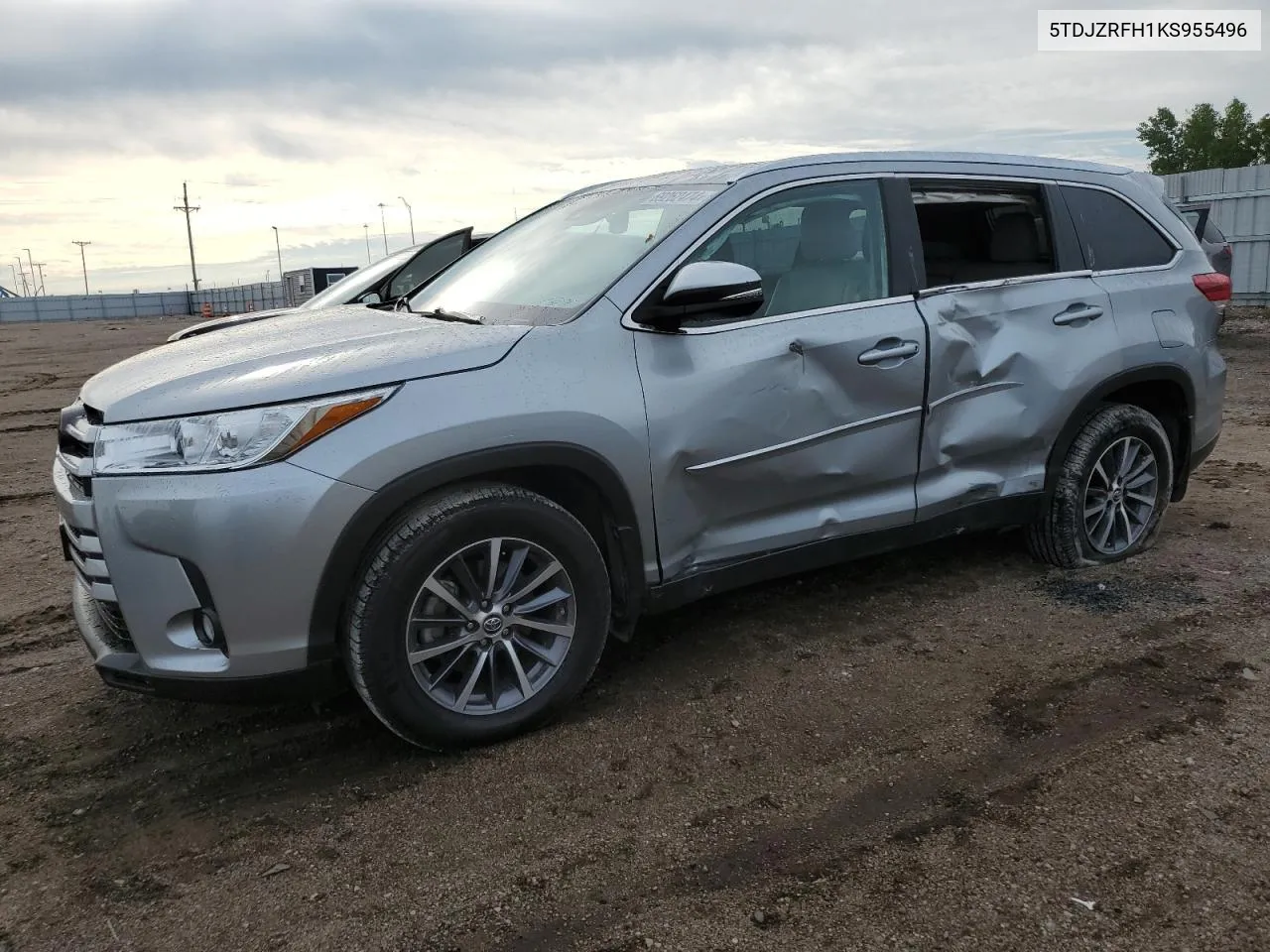 2019 Toyota Highlander Se VIN: 5TDJZRFH1KS955496 Lot: 69262474