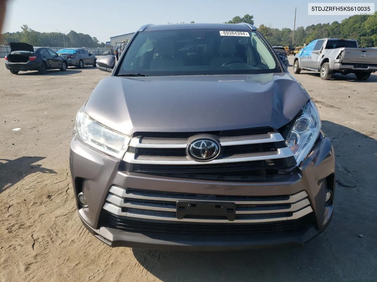 2019 Toyota Highlander Se VIN: 5TDJZRFH5KS610035 Lot: 69384394