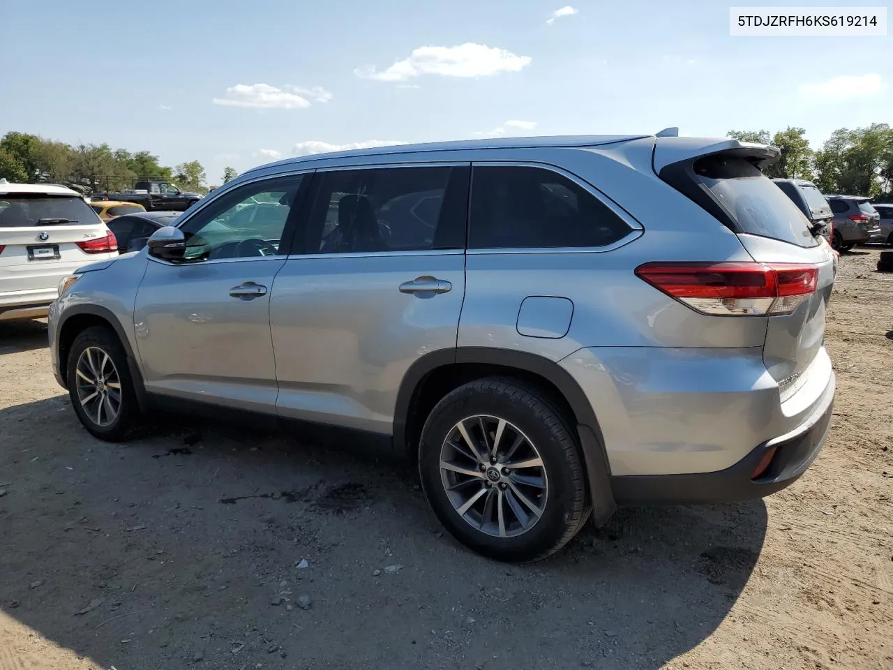 2019 Toyota Highlander Se VIN: 5TDJZRFH6KS619214 Lot: 70373904