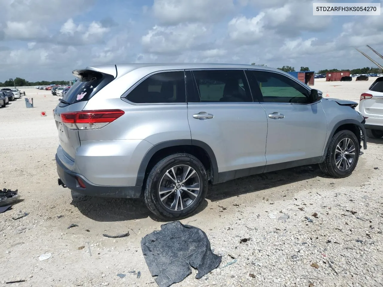 2019 Toyota Highlander Le VIN: 5TDZARFH3KS054270 Lot: 70410964