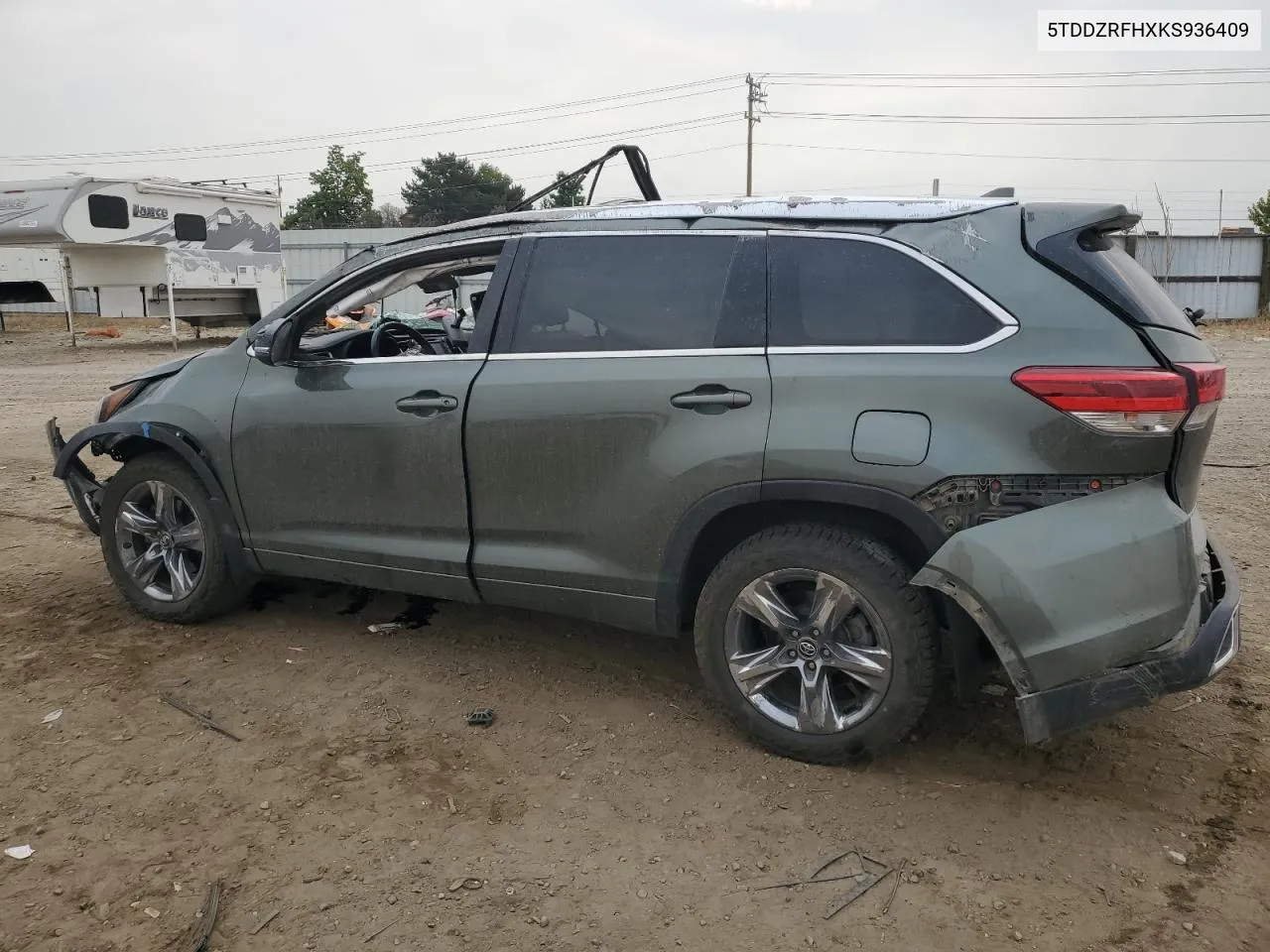 2019 Toyota Highlander Limited VIN: 5TDDZRFHXKS936409 Lot: 70806934