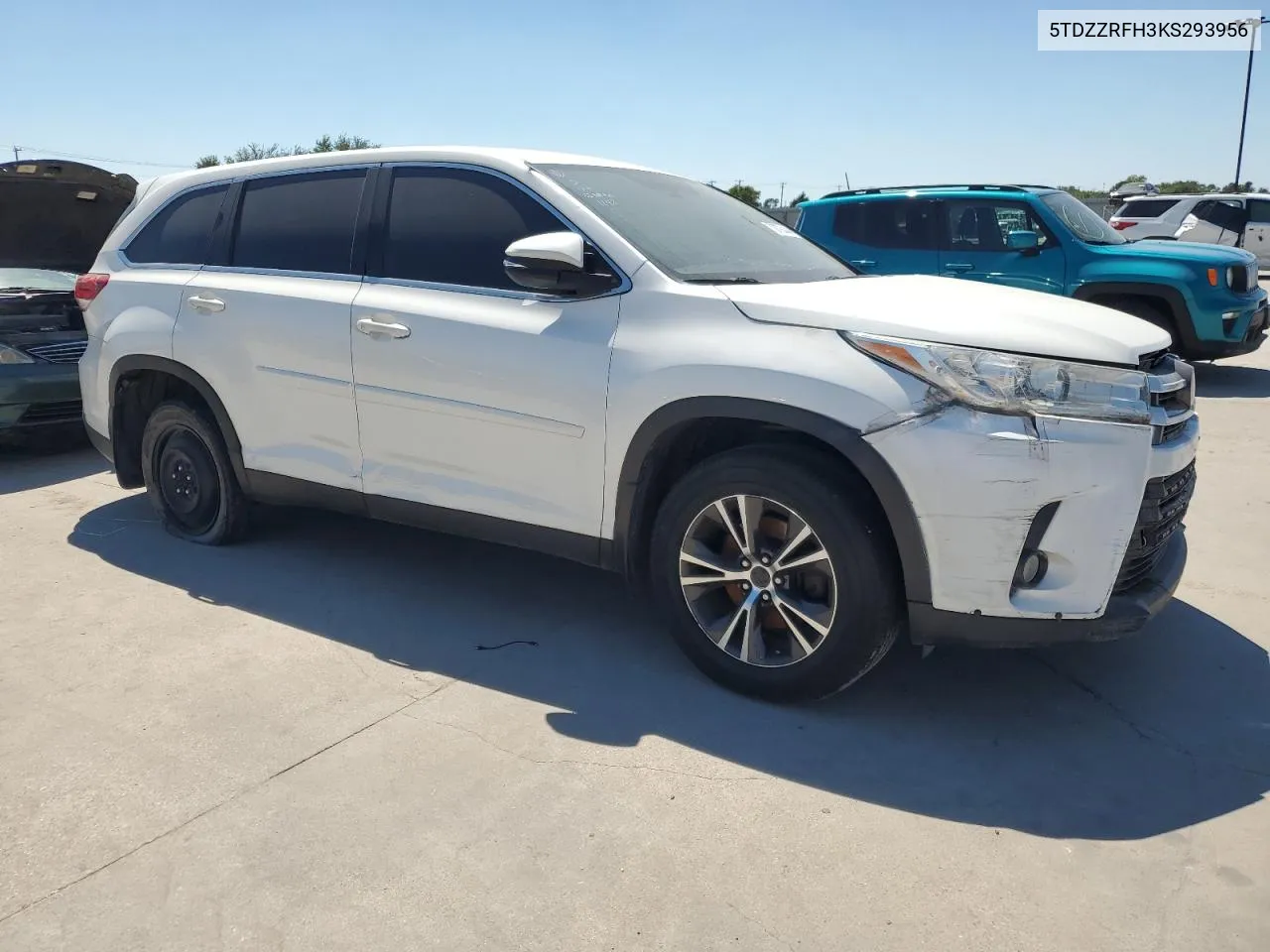 2019 Toyota Highlander Le VIN: 5TDZZRFH3KS293956 Lot: 70878444