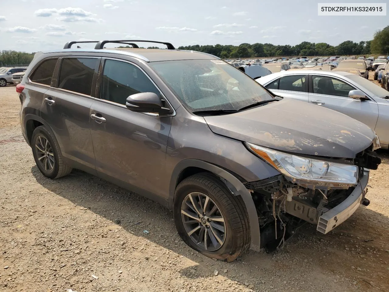 5TDKZRFH1KS324915 2019 Toyota Highlander Se