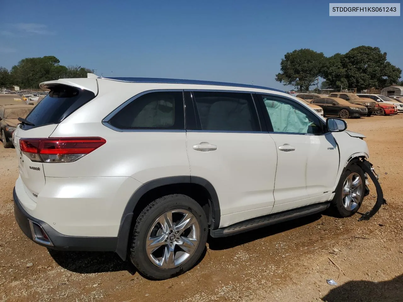 2019 Toyota Highlander Hybrid Limited VIN: 5TDDGRFH1KS061243 Lot: 71226284