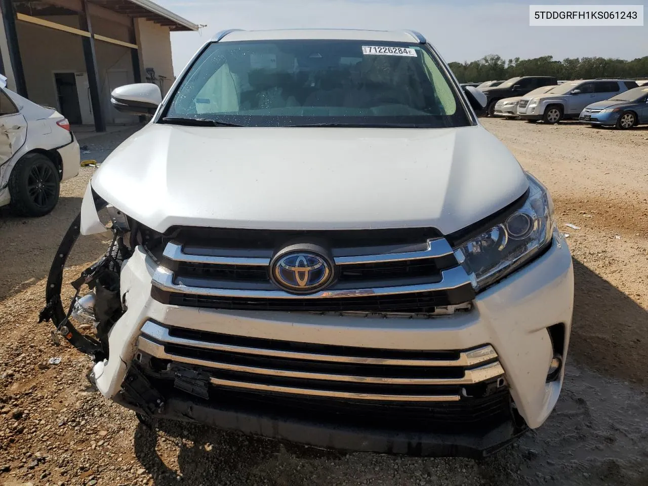 2019 Toyota Highlander Hybrid Limited VIN: 5TDDGRFH1KS061243 Lot: 71226284