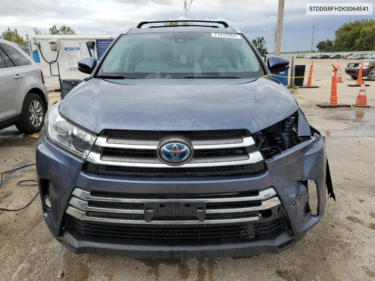 2019 Toyota Highlander Hybrid Limited VIN: 5TDDGRFH2KS064541 Lot: 71412564