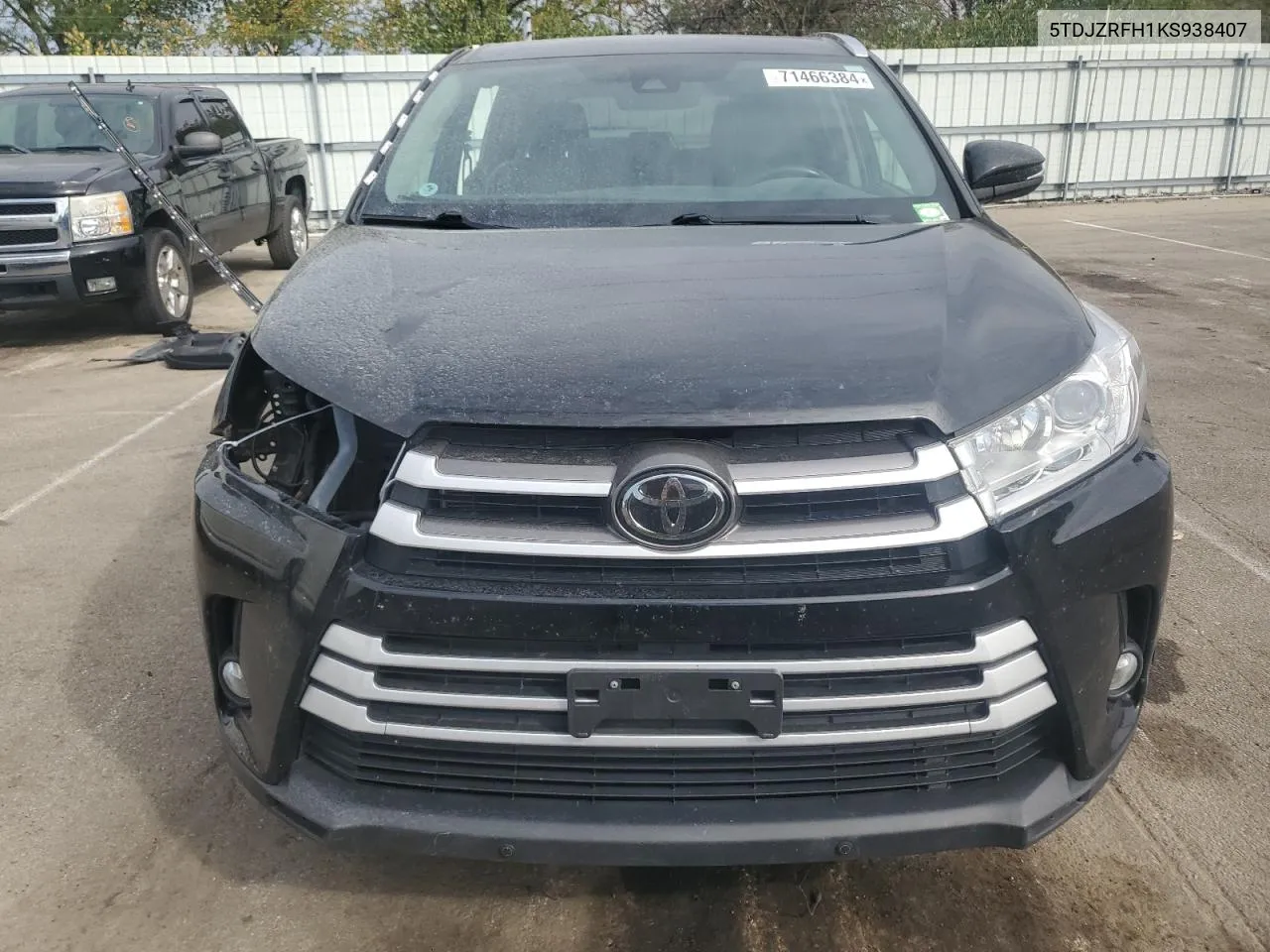 2019 Toyota Highlander Se VIN: 5TDJZRFH1KS938407 Lot: 71466384