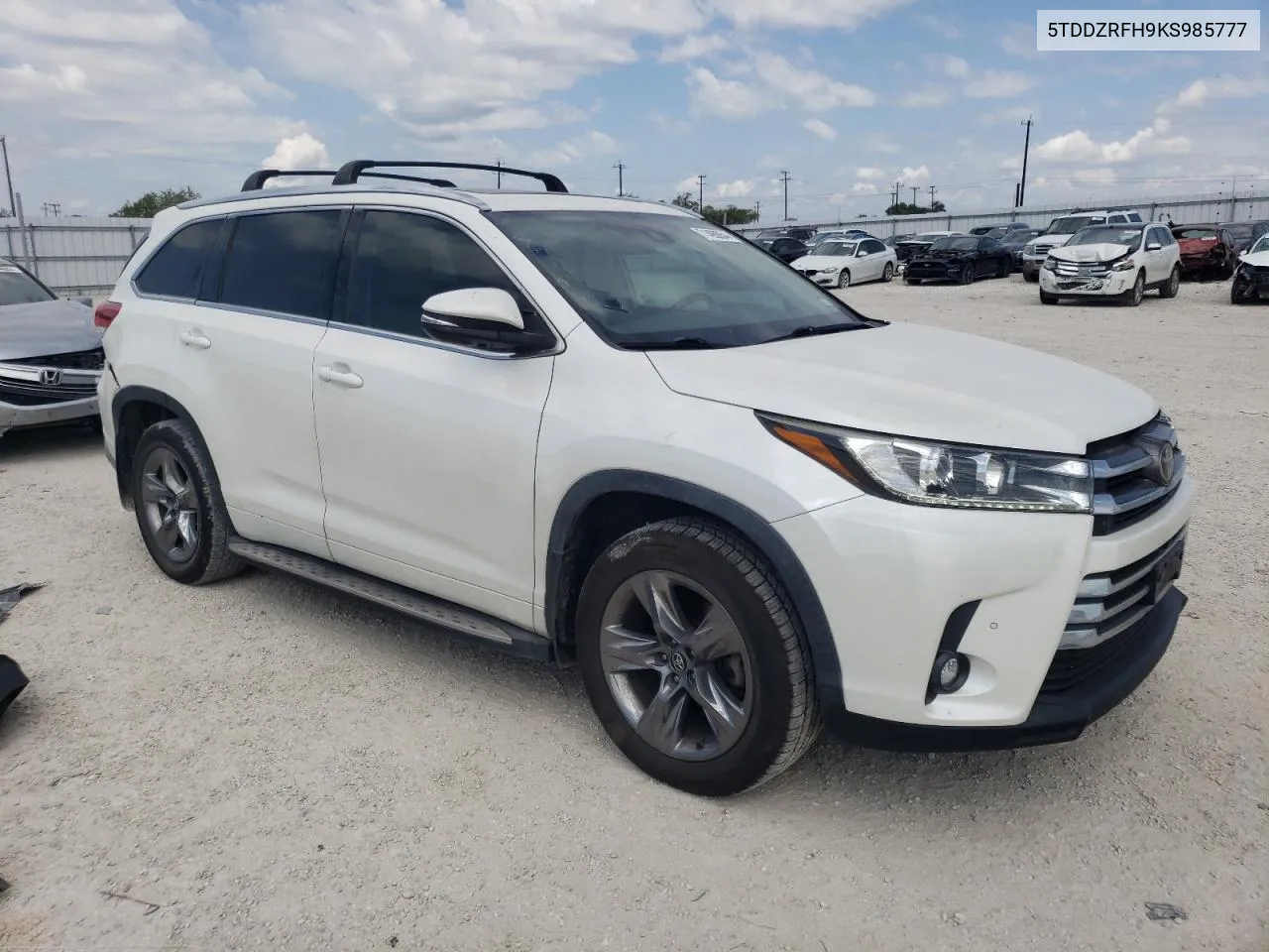 2019 Toyota Highlander Limited VIN: 5TDDZRFH9KS985777 Lot: 71490054