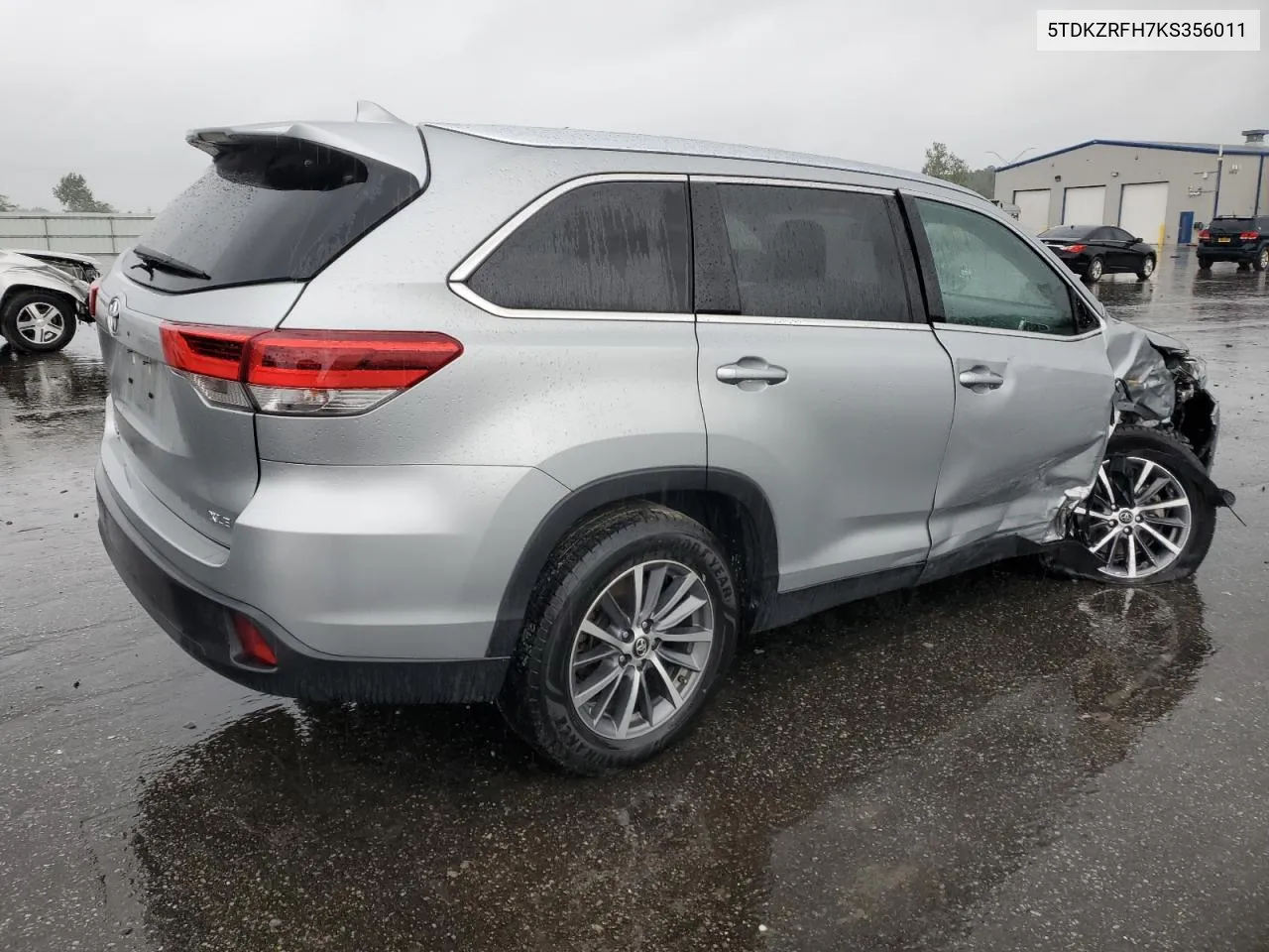 2019 Toyota Highlander Se VIN: 5TDKZRFH7KS356011 Lot: 71636704