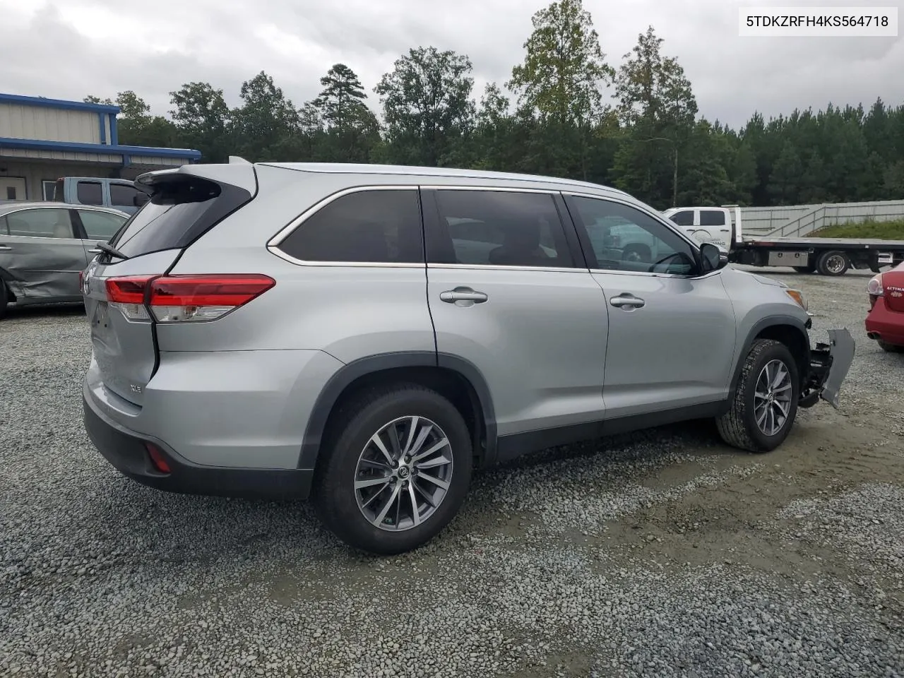 2019 Toyota Highlander Se VIN: 5TDKZRFH4KS564718 Lot: 71713484