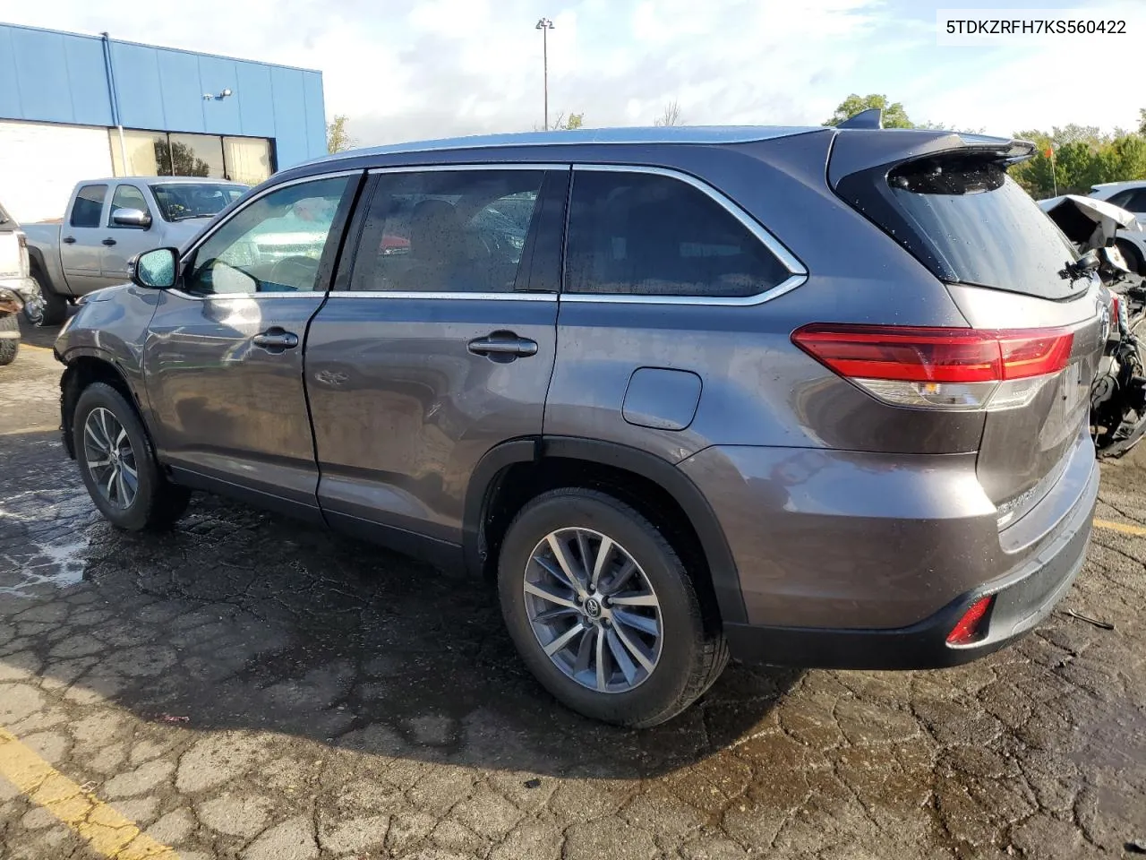 2019 Toyota Highlander Se VIN: 5TDKZRFH7KS560422 Lot: 72706984