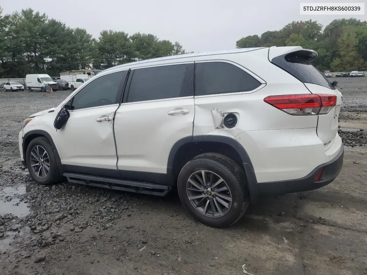 2019 Toyota Highlander Se VIN: 5TDJZRFH8KS600339 Lot: 72731364