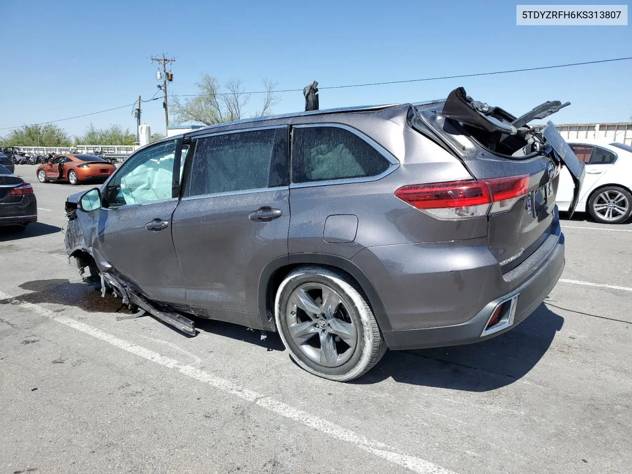 2019 Toyota Highlander Limited VIN: 5TDYZRFH6KS313807 Lot: 72787024