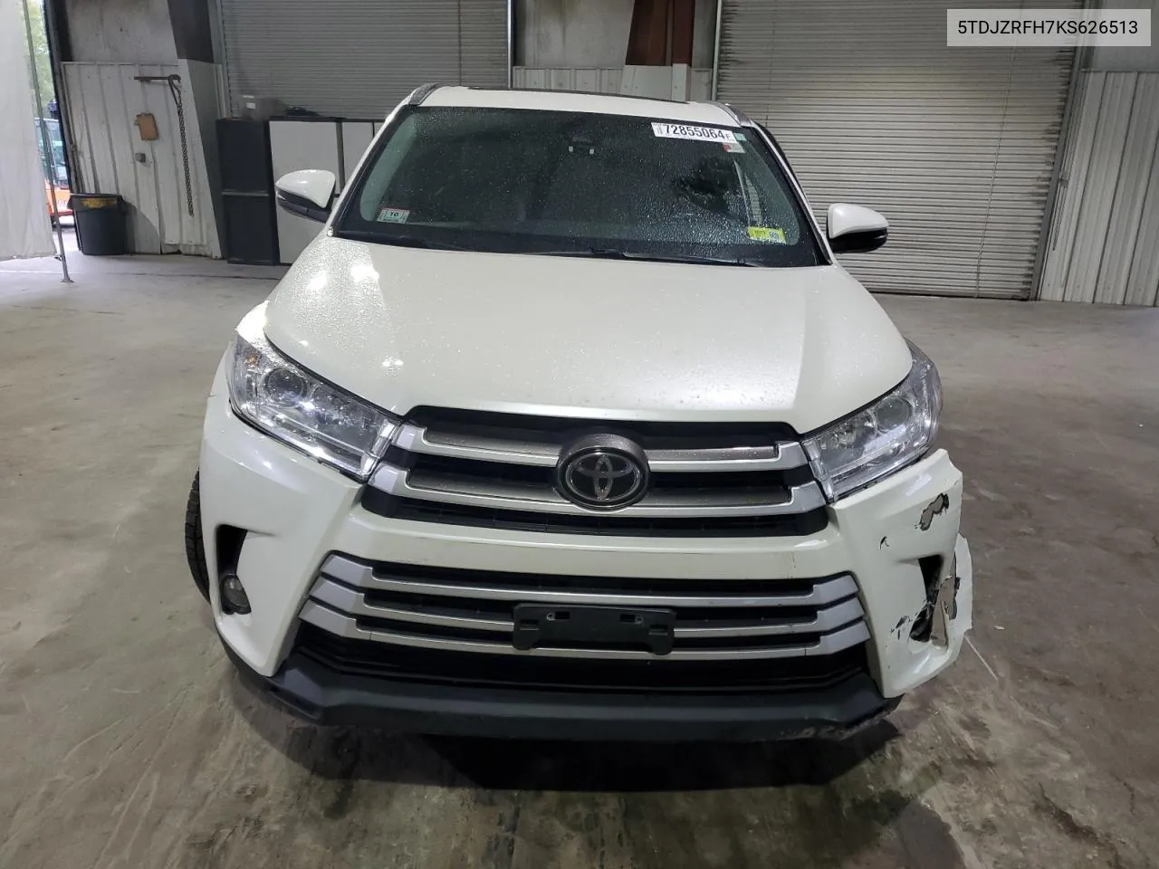 2019 Toyota Highlander Se VIN: 5TDJZRFH7KS626513 Lot: 72855064