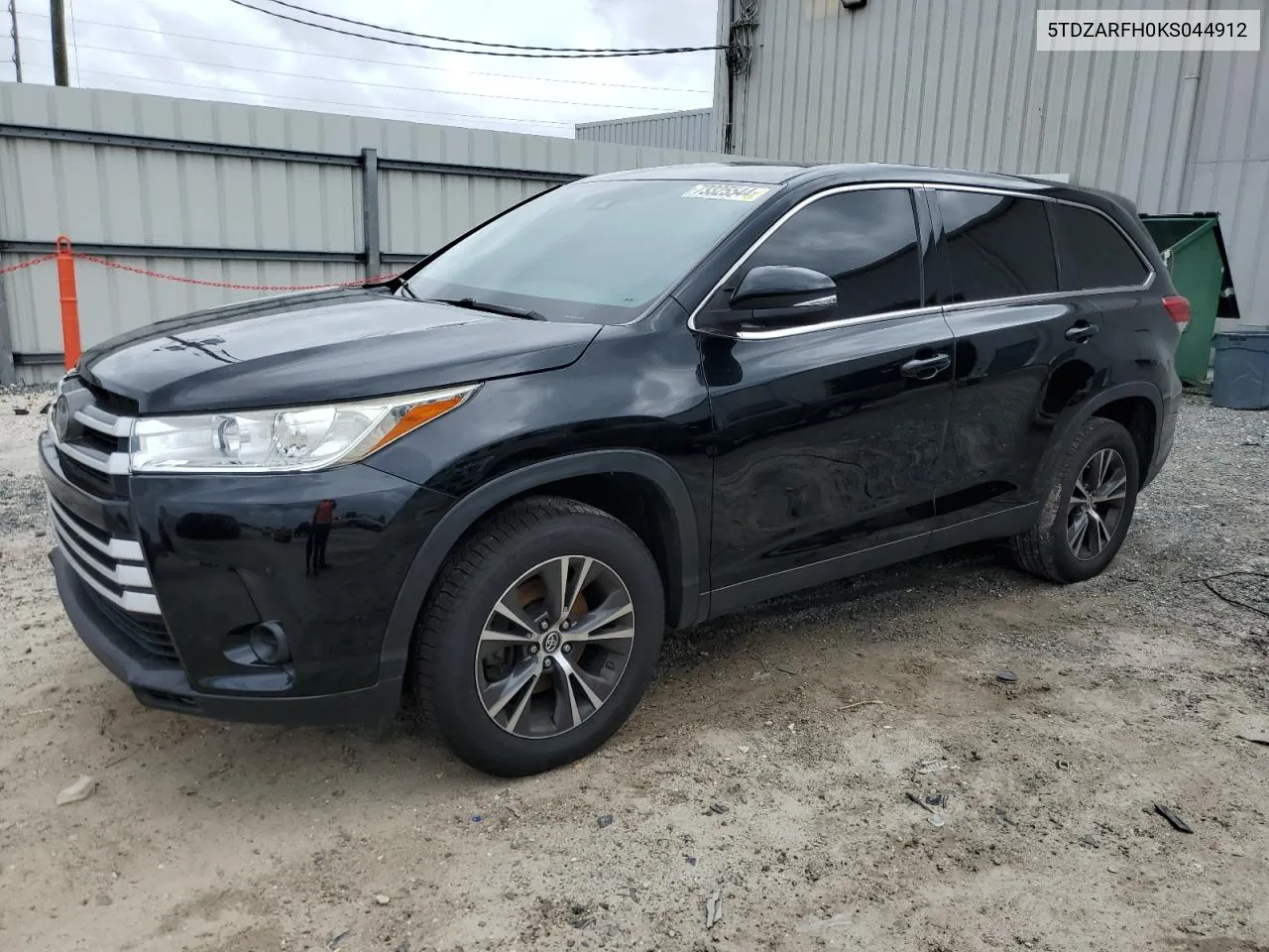 2019 Toyota Highlander Le VIN: 5TDZARFH0KS044912 Lot: 73325544