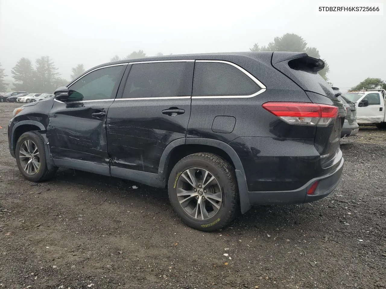 2019 Toyota Highlander Le VIN: 5TDBZRFH6KS725666 Lot: 73436924