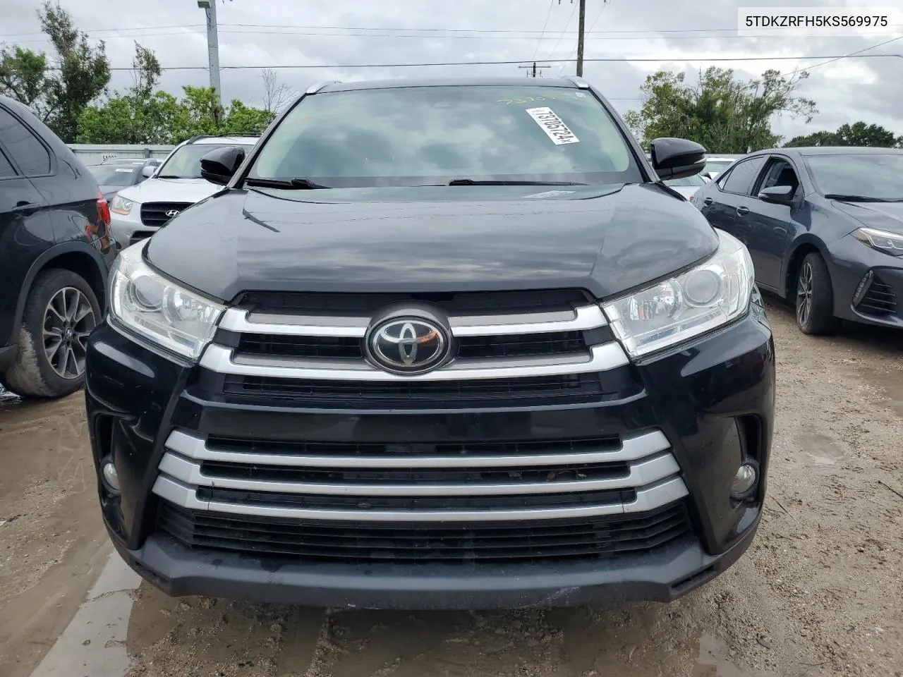 2019 Toyota Highlander Se VIN: 5TDKZRFH5KS569975 Lot: 73705724