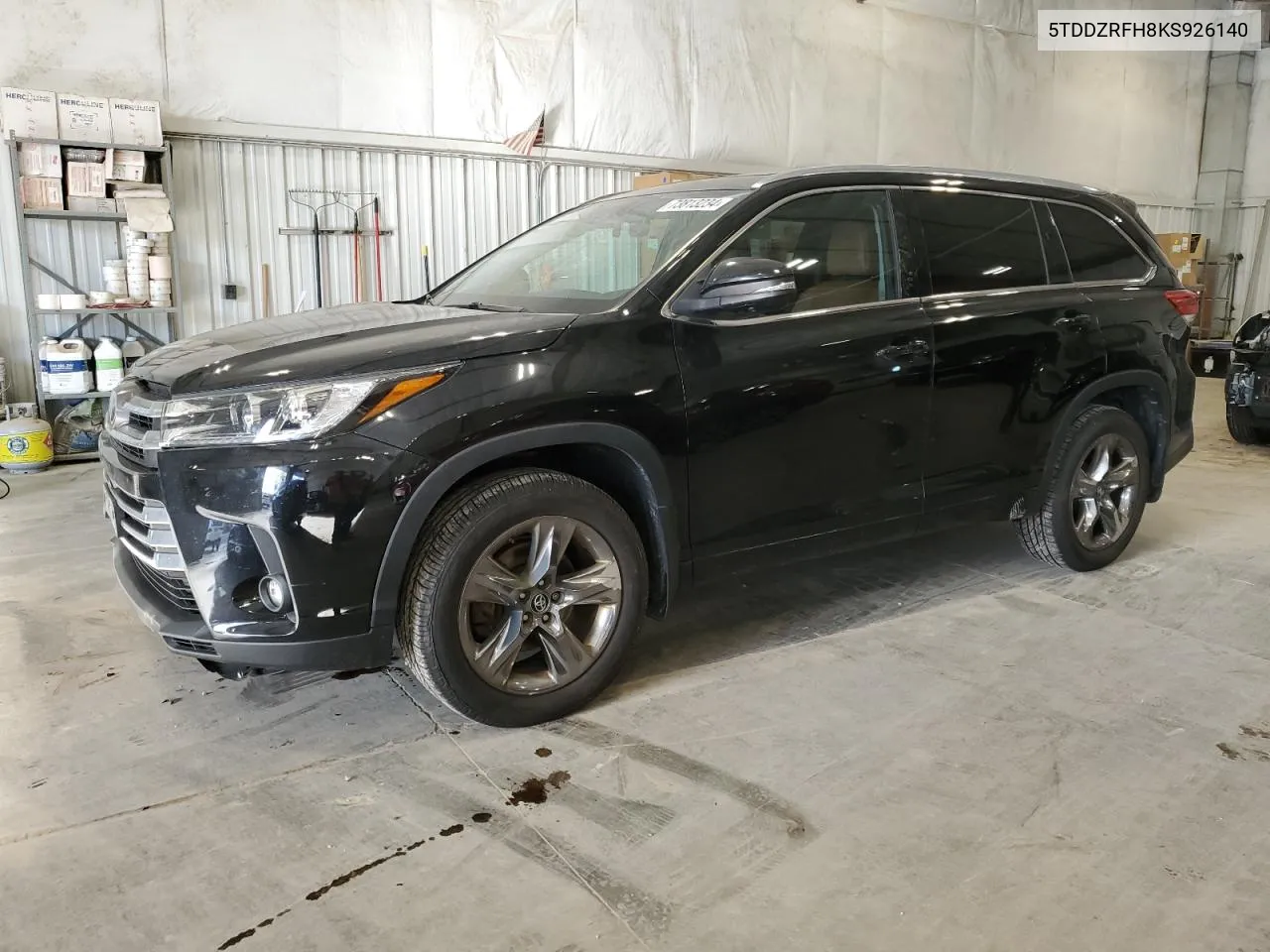 2019 Toyota Highlander Limited VIN: 5TDDZRFH8KS926140 Lot: 73813234