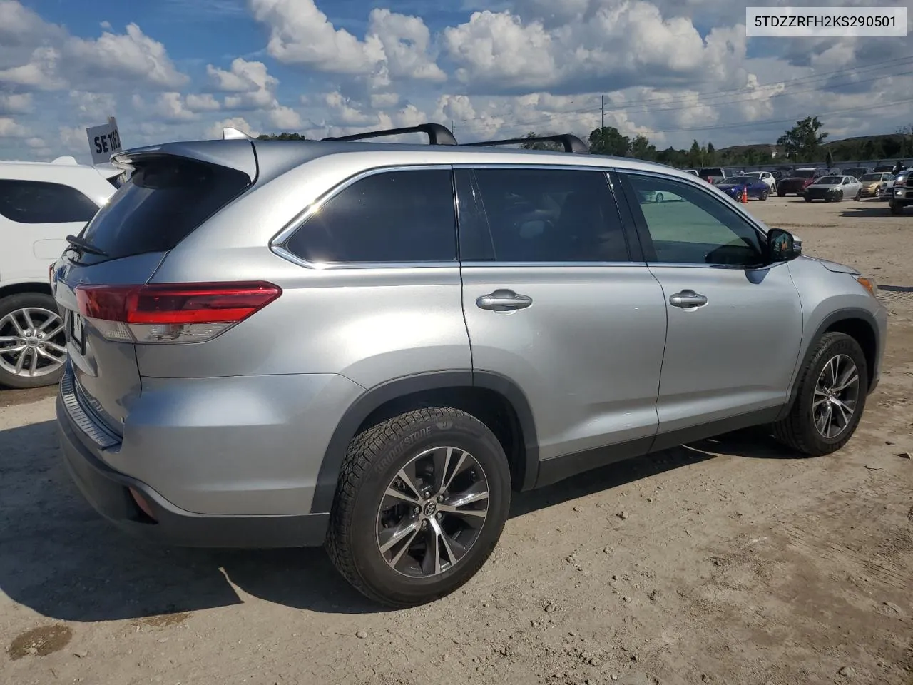 2019 Toyota Highlander Le VIN: 5TDZZRFH2KS290501 Lot: 73934044