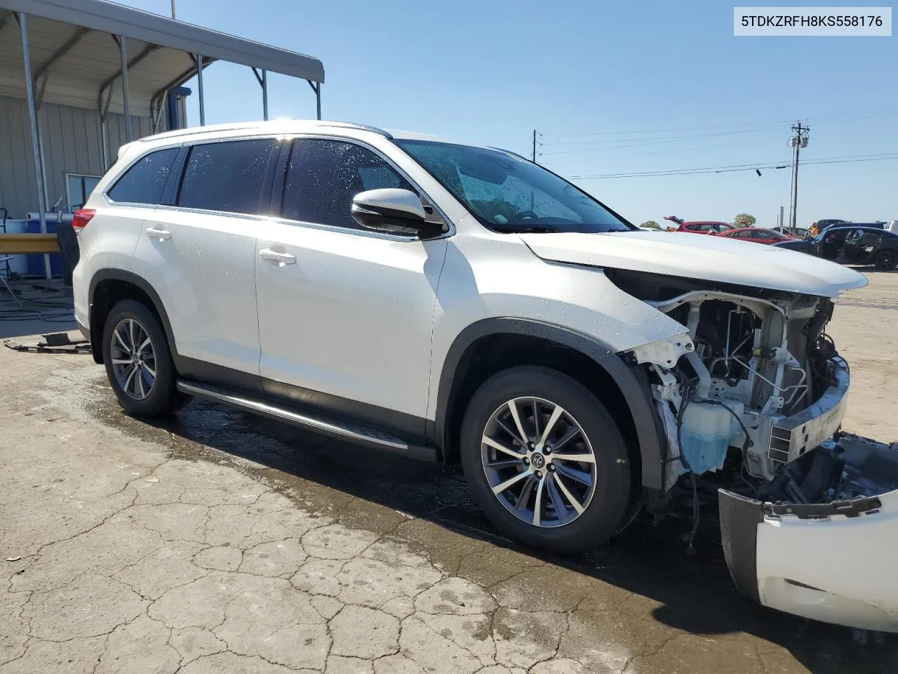 2019 Toyota Highlander Se VIN: 5TDKZRFH8KS558176 Lot: 74766724