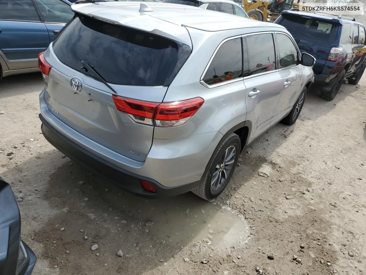 2019 Toyota Highlander Se VIN: 5TDKZRFH6KS574554 Lot: 75084844