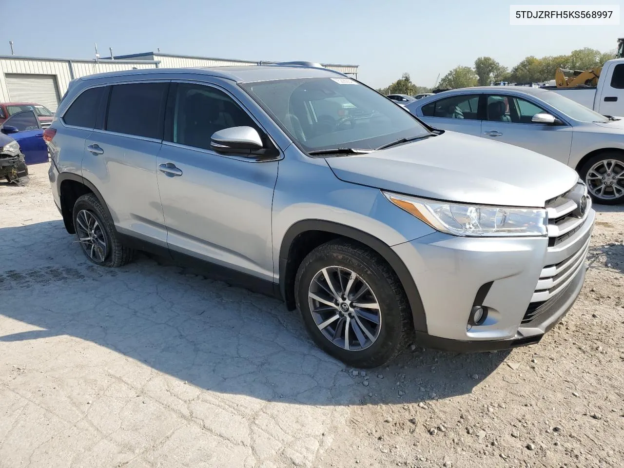 2019 Toyota Highlander Se VIN: 5TDJZRFH5KS568997 Lot: 75298864